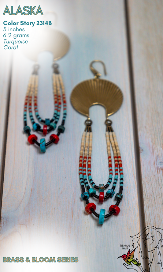 Brass & Bloom Alaska Earrings 2314B