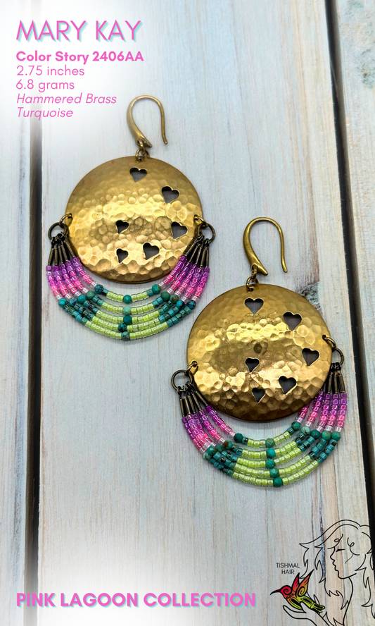 Pink Lagoon Mary Kay Earrings 2406AA