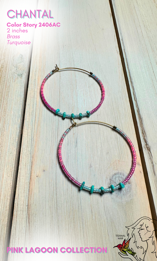 Pink Lagoon Chantal Earrings 2406AC