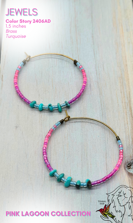 Pink Lagoon Jewels Earrings 2406AD