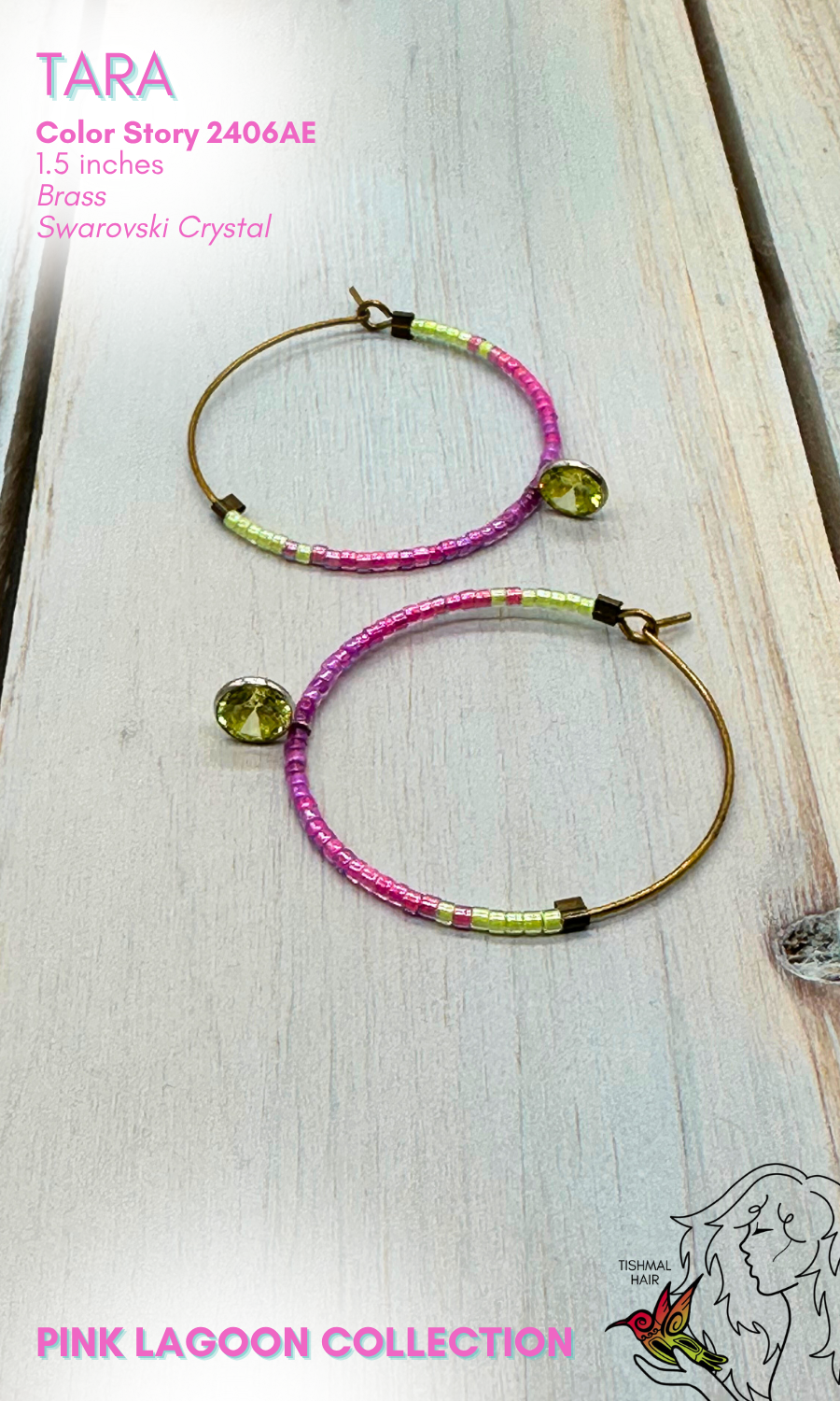 Pink Lagoon Tara Earrings 2406AE