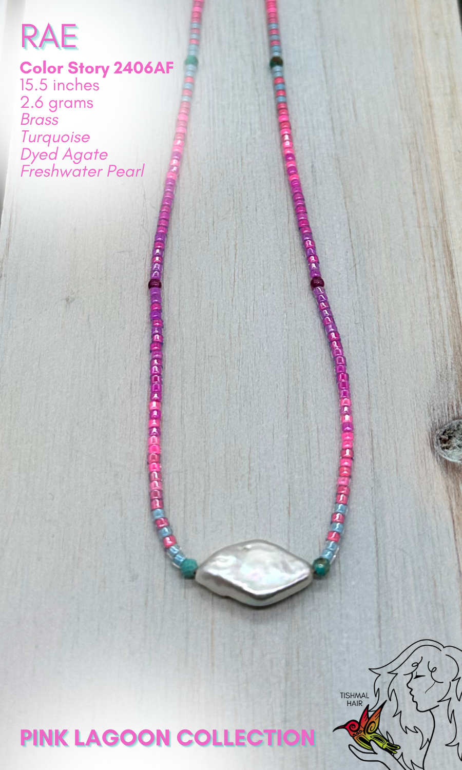 Pink Lagoon Rae Necklace 2406AF