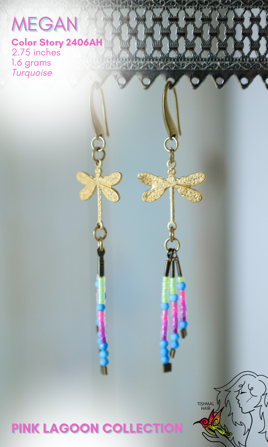 Pink Lagoon Megan Earrings 2406AH
