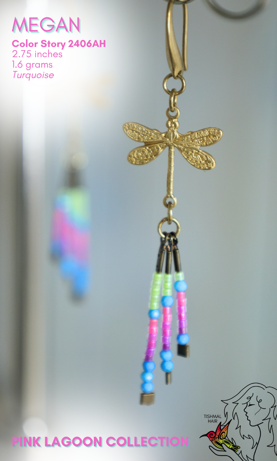 Pink Lagoon Megan Earrings 2406AH