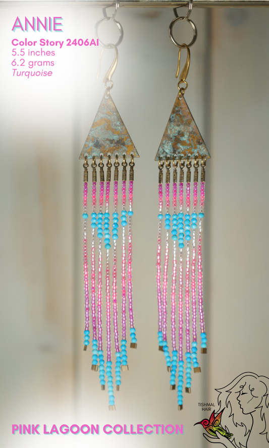 Pink Lagoon Annie Earrings 2406AI