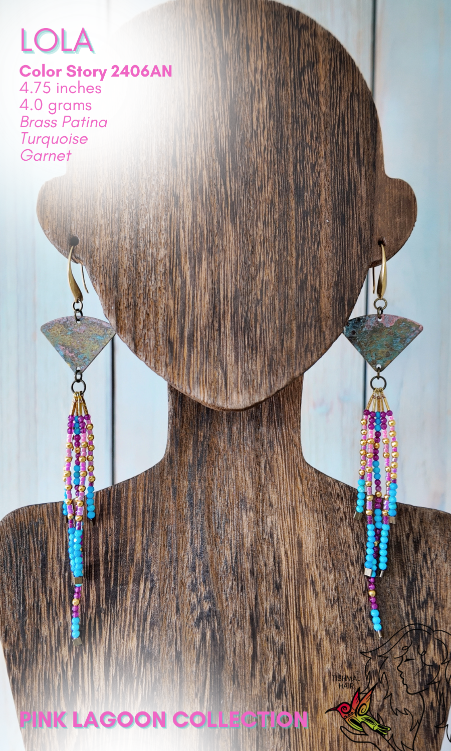 Pink Lagoon Lola Earrings 2406AN