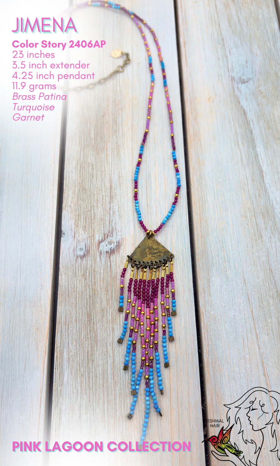 Pink Lagoon Jimena Necklace 2406AP