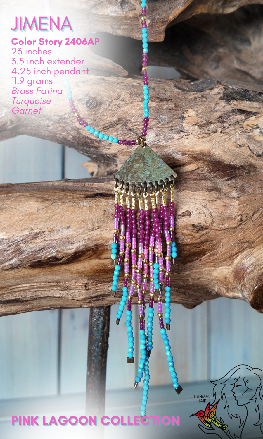 Pink Lagoon Jimena Necklace 2406AP