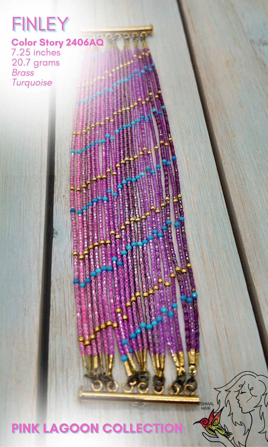 Pink Lagoon Finley Bracelet 2406AQ