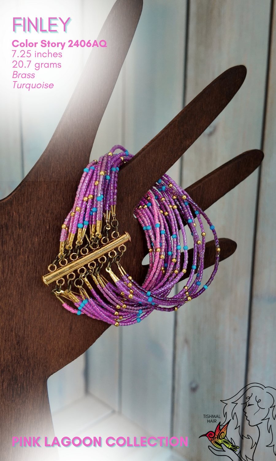 Pink Lagoon Finley Bracelet 2406AQ