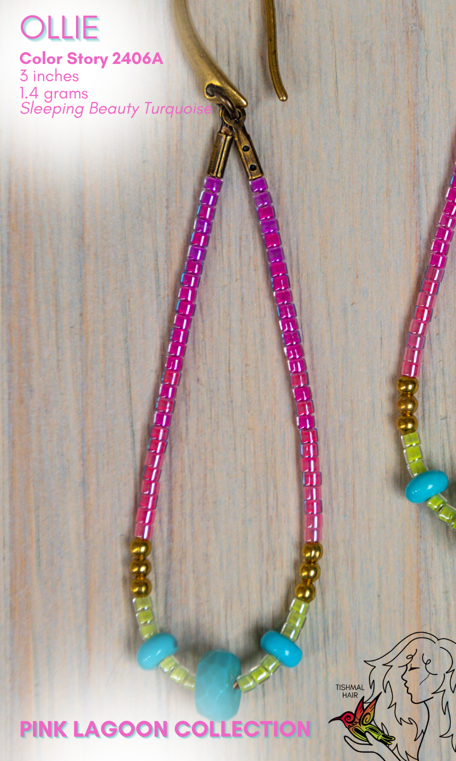 Pink Lagoon Ollie Earrings 2406A