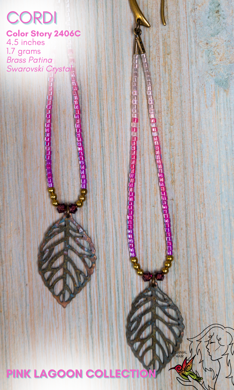 Pink Lagoon Cordi Earrings 2406C