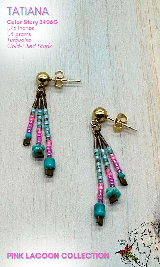 Pink Lagoon Tatiana Earrings 2406G