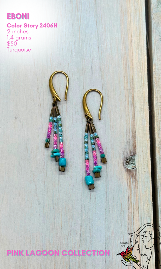 Pink Lagoon Eboni Earrings 2406H