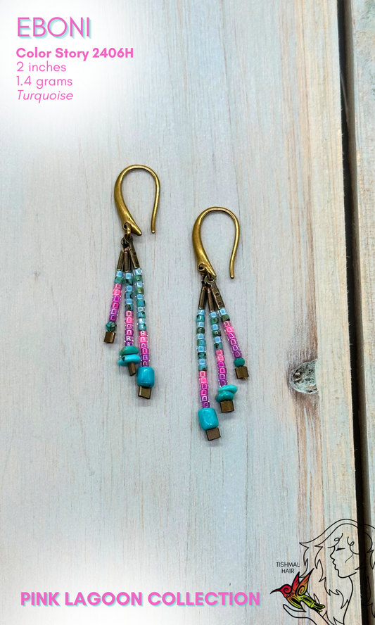 Pink Lagoon Eboni Earrings 2406H