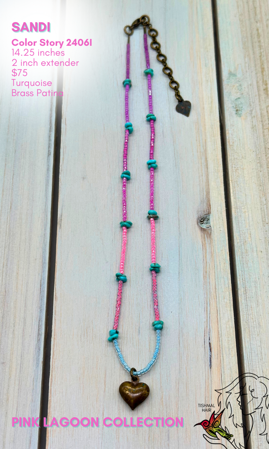 Pink Lagoon Sandi Necklace 2406I