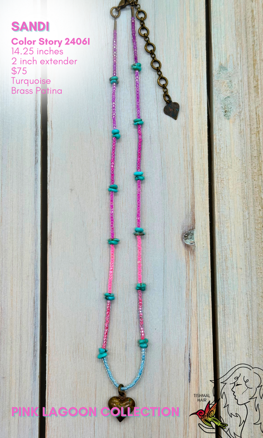 Pink Lagoon Sandi Necklace 2406I