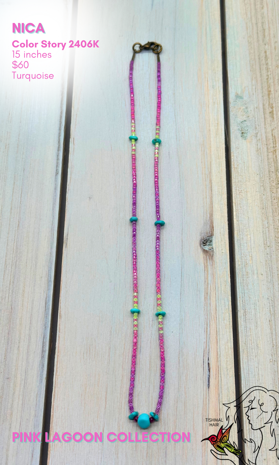 Pink Lagoon Nica Necklace 2406K