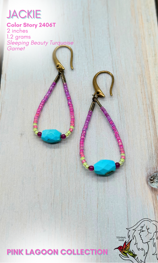 Pink Lagoon Jackie Earrings 2406T
