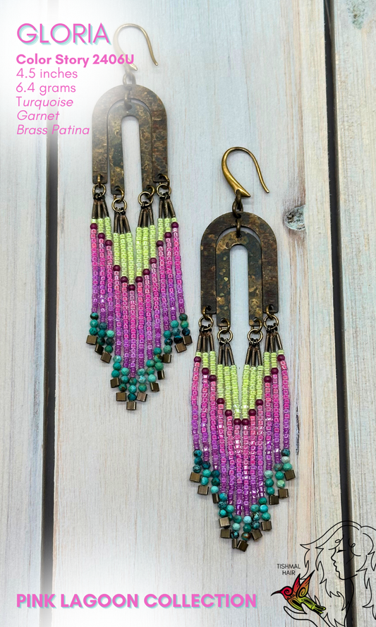 Pink Lagoon Gloria Earrings 2406U