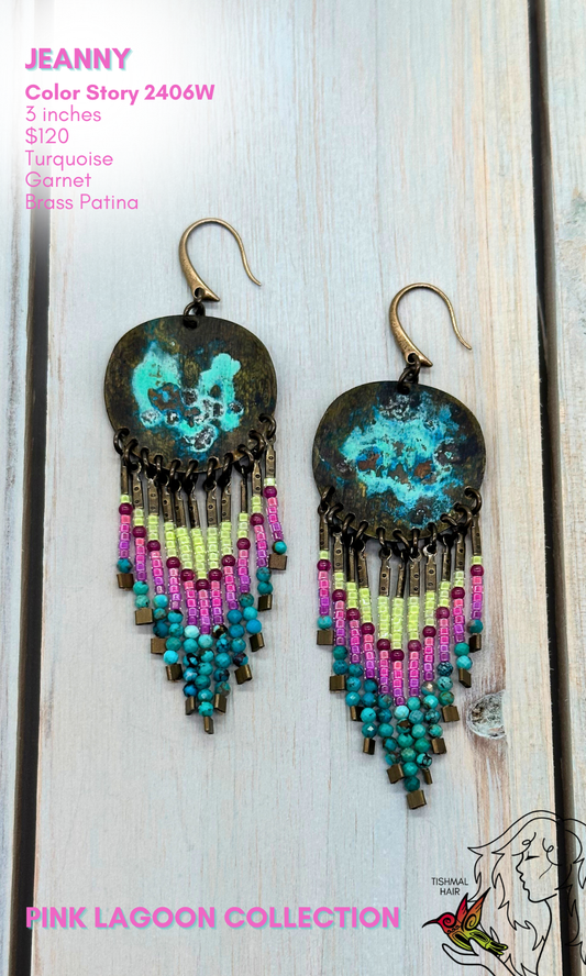 Pink Lagoon Jeanny Earrings 2406W