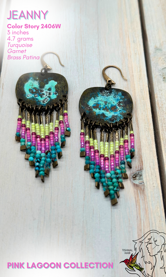 Pink Lagoon Jeanny Earrings 2406W