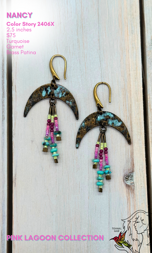 Pink Lagoon Nancy Earrings 2406X