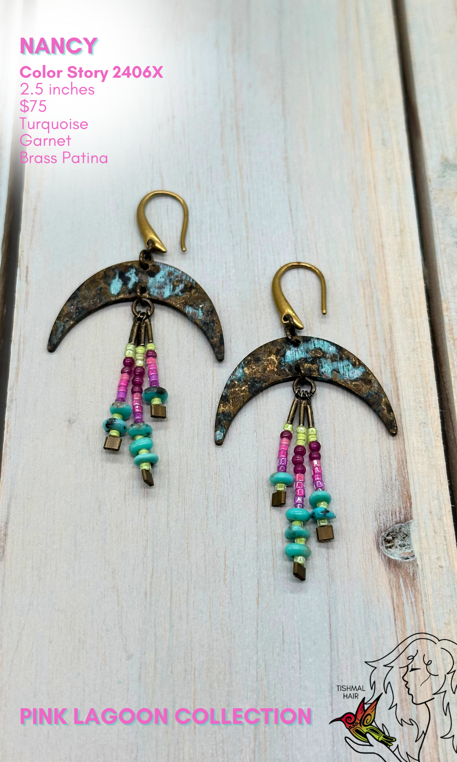 Pink Lagoon Nancy Earrings 2406X