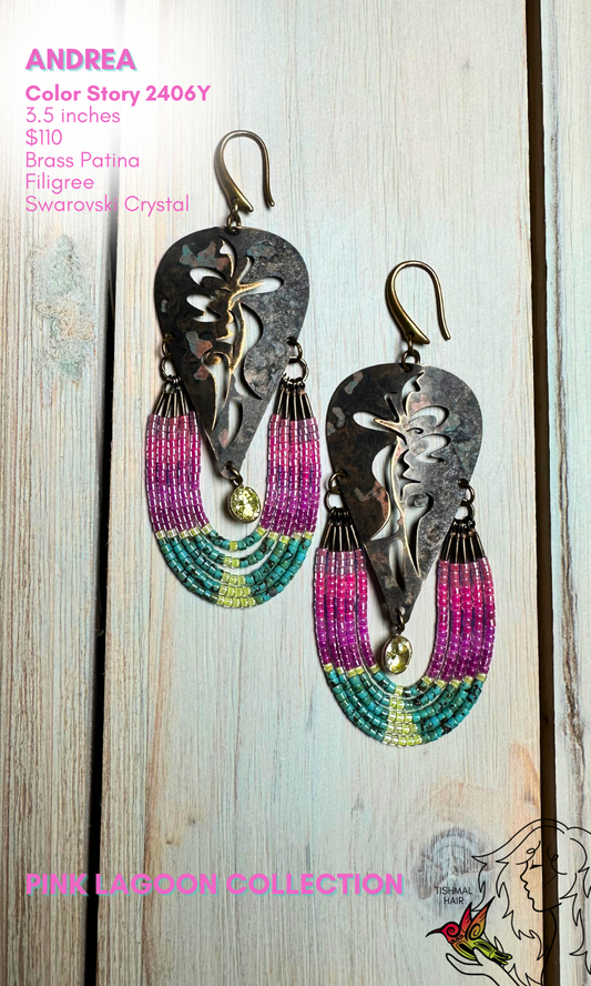 Pink Lagoon Andrea Earrings 2406Y