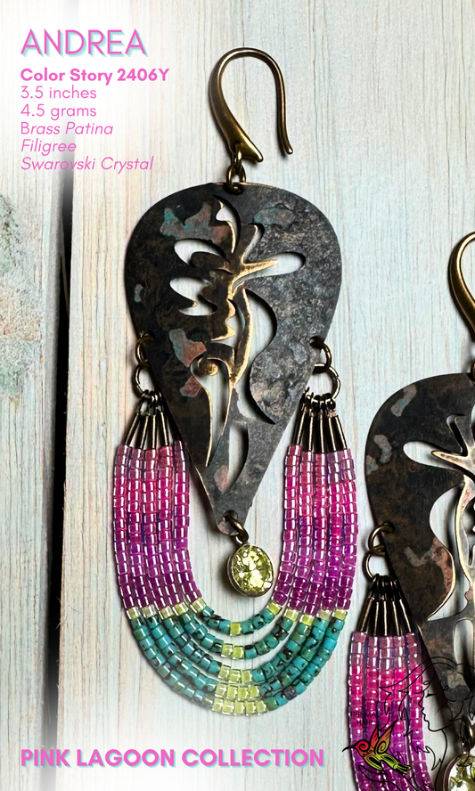 Pink Lagoon Andrea Earrings 2406Y