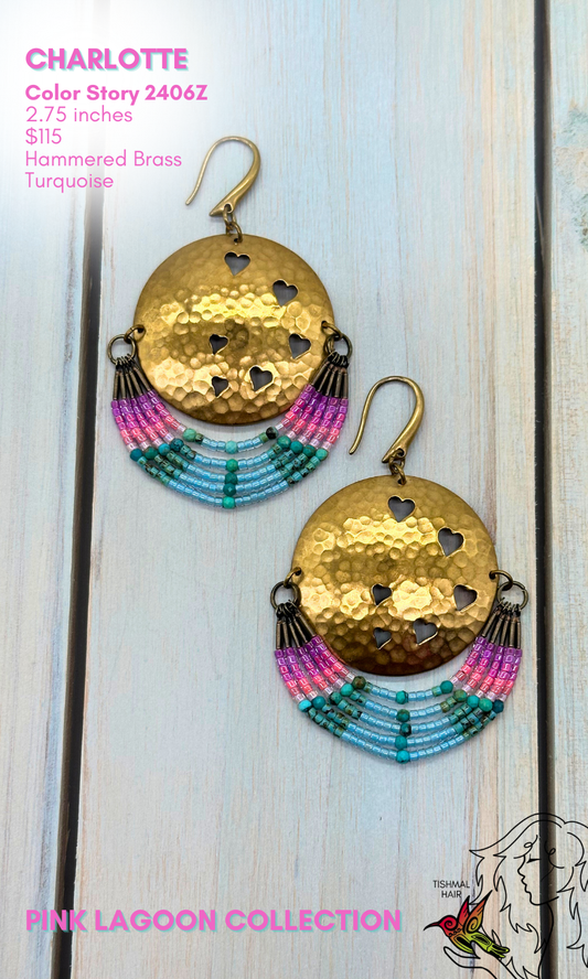 Pink Lagoon Charlotte Earrings 2406Z