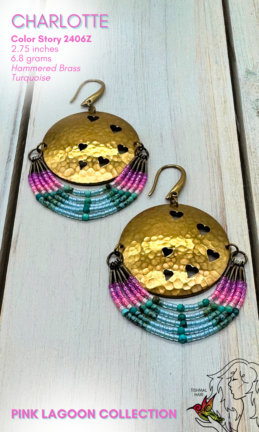Pink Lagoon Charlotte Earrings 2406Z