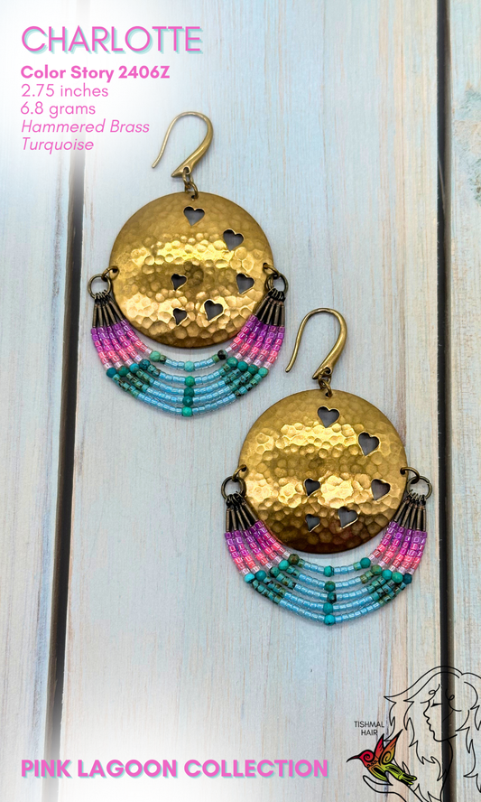 Pink Lagoon Charlotte Earrings 2406Z