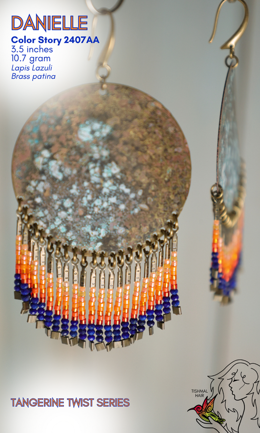 Tangerine Twist Danielle Earrings 2407AA