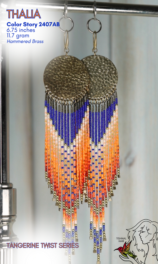 Tangerine Twist Thalia Earrings 2407AB