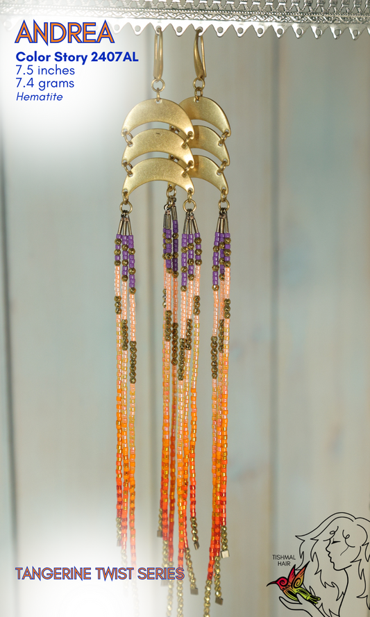 Tangerine Twist Andrea Earrings 2407AL