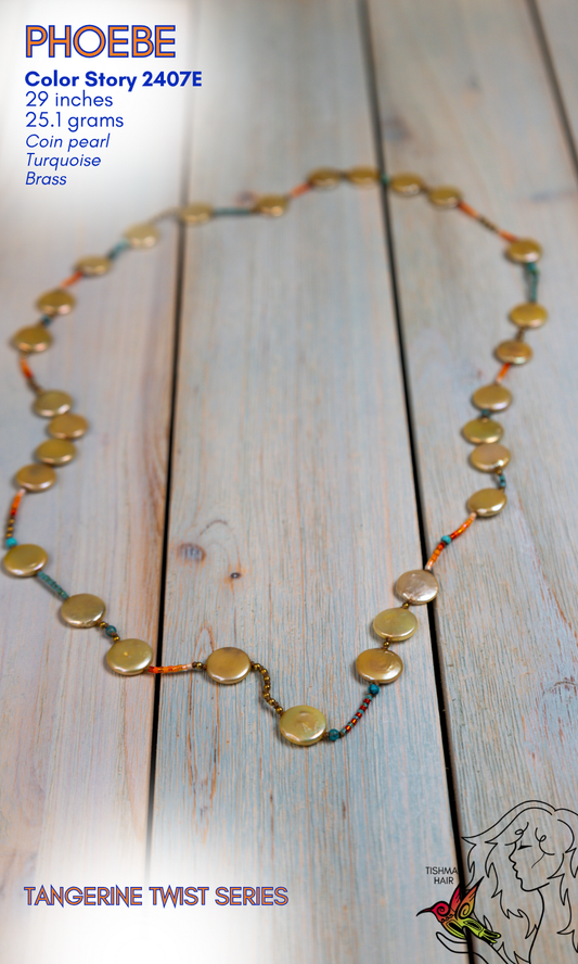 Tangerine Twist Phoebe Necklace 2407E