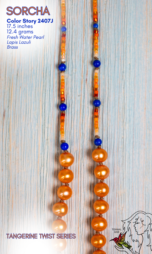Tangerine Twist Sorcha Necklace 2407J
