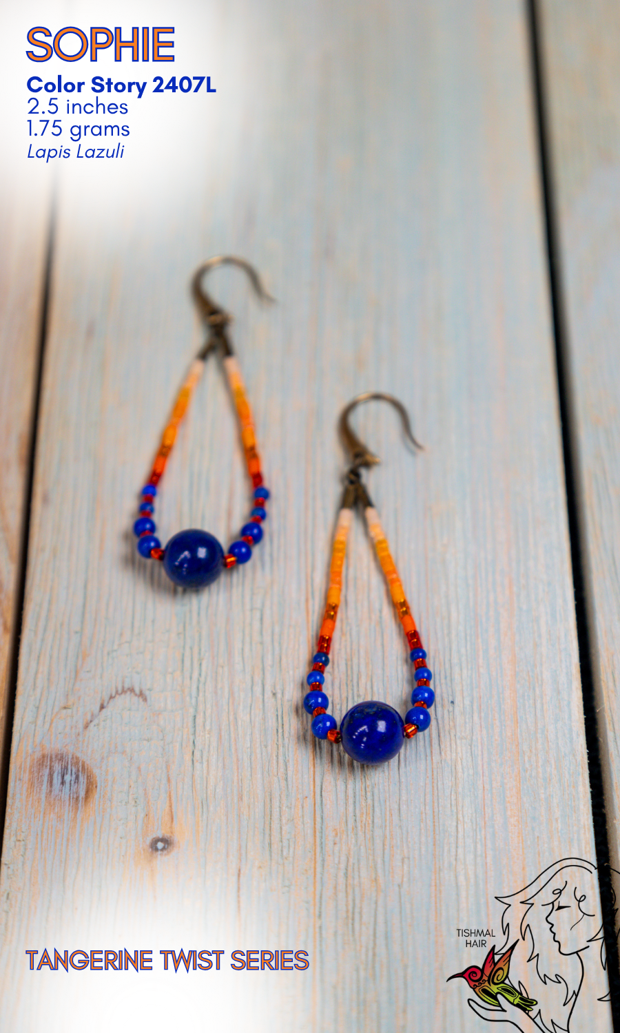 Tangerine Twist Sophie Earrings 2407L