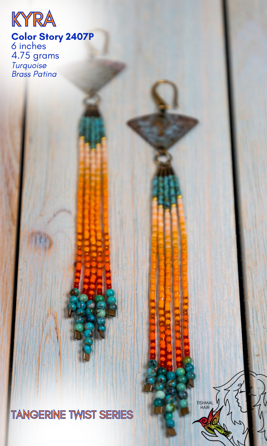 Tangerine Twist Kyra Earrings 2407P