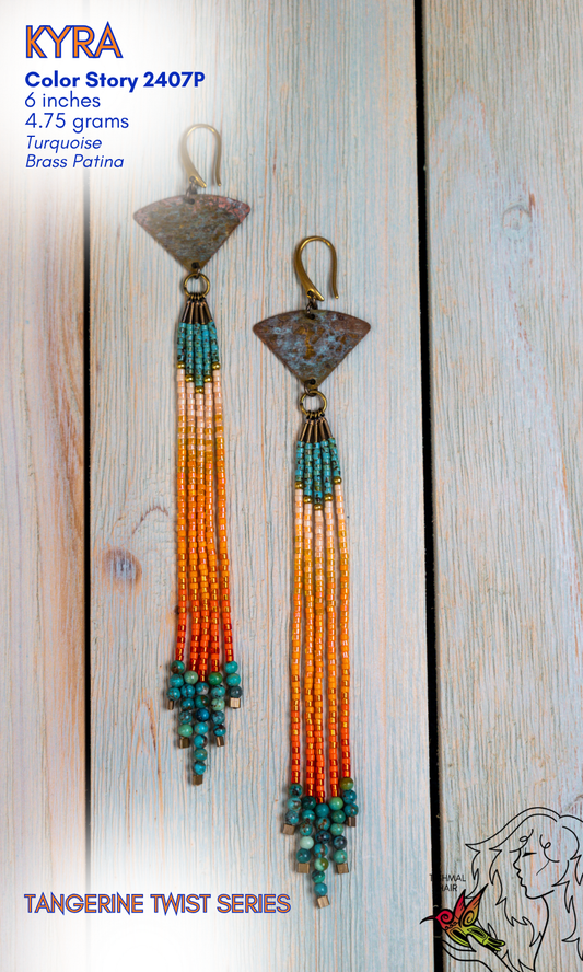Tangerine Twist Kyra Earrings 2407P