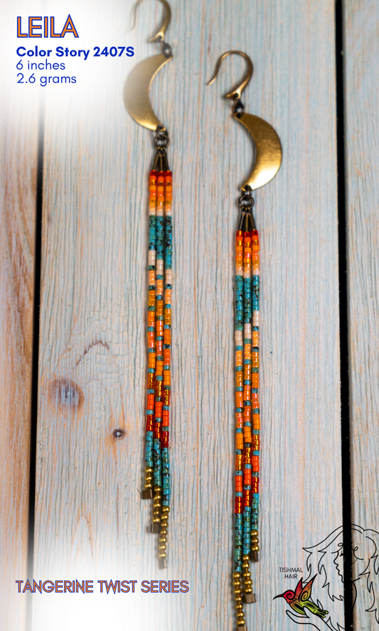 Tangerine Twist Leila Earrings 2407S