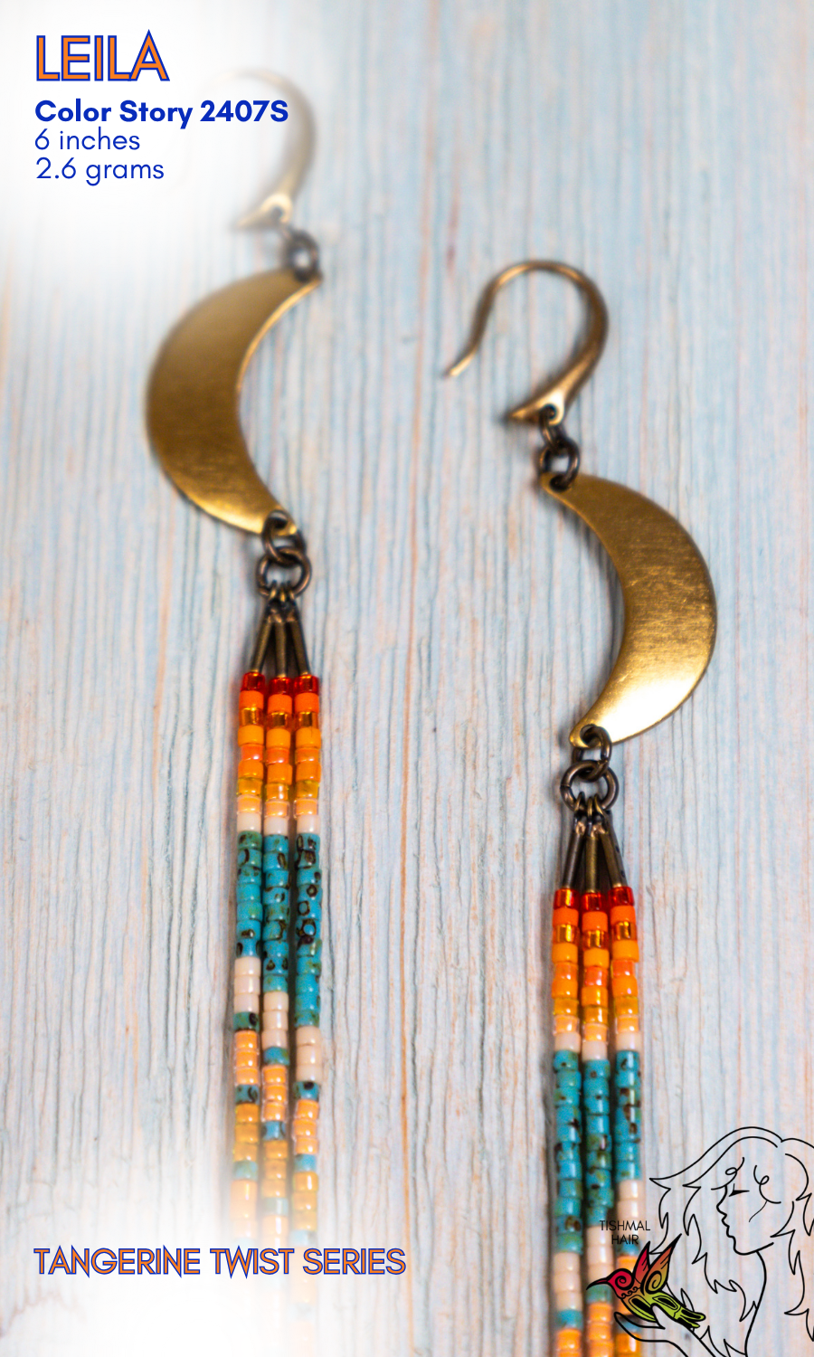 Tangerine Twist Leila Earrings 2407S