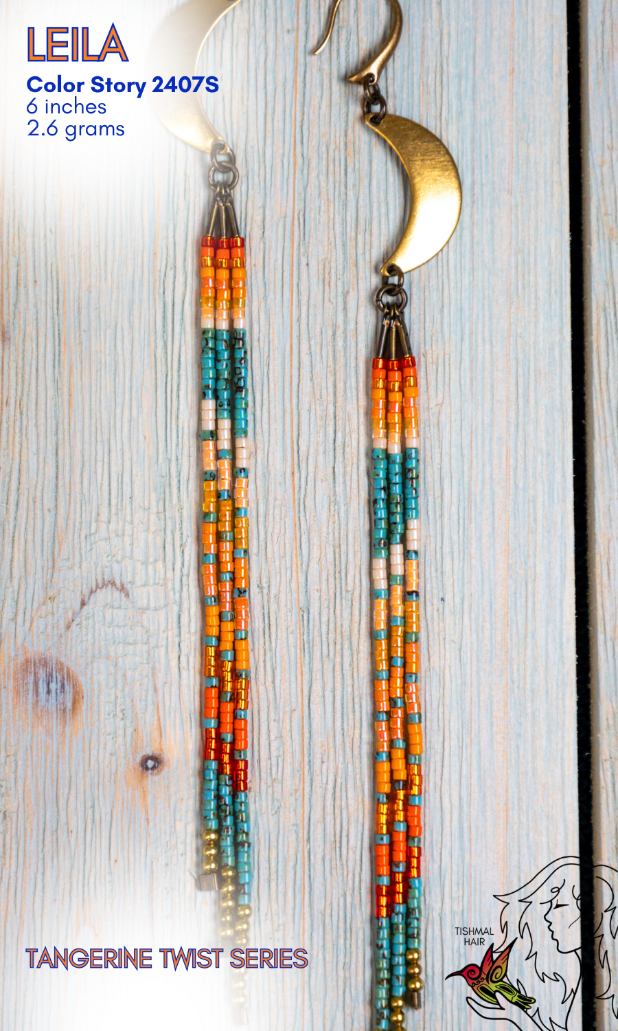 Tangerine Twist Leila Earrings 2407S