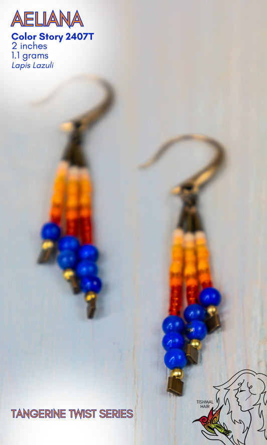 Tangerine Twist Aeliana Earrings 2407T