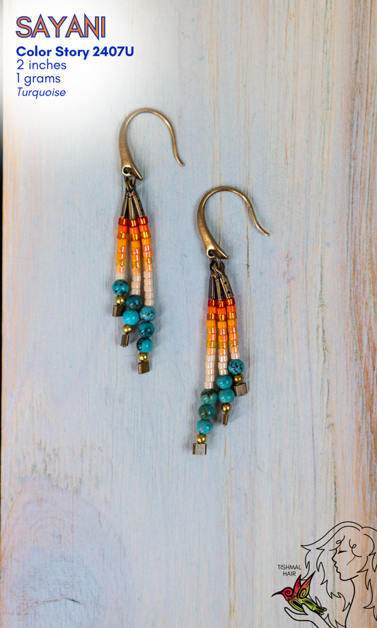 Tangerine Twist Sayani Earrings 2407U