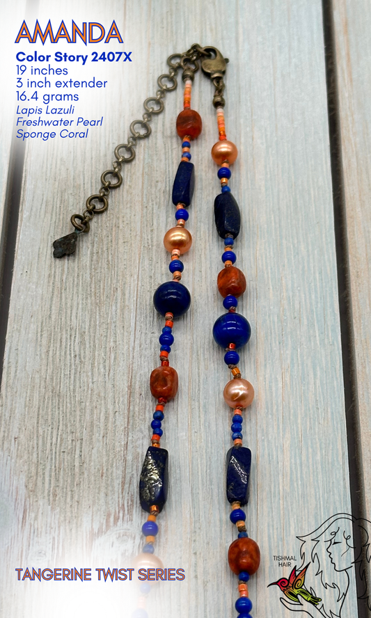 Tangerine Twist Amanda Necklace 2407X
