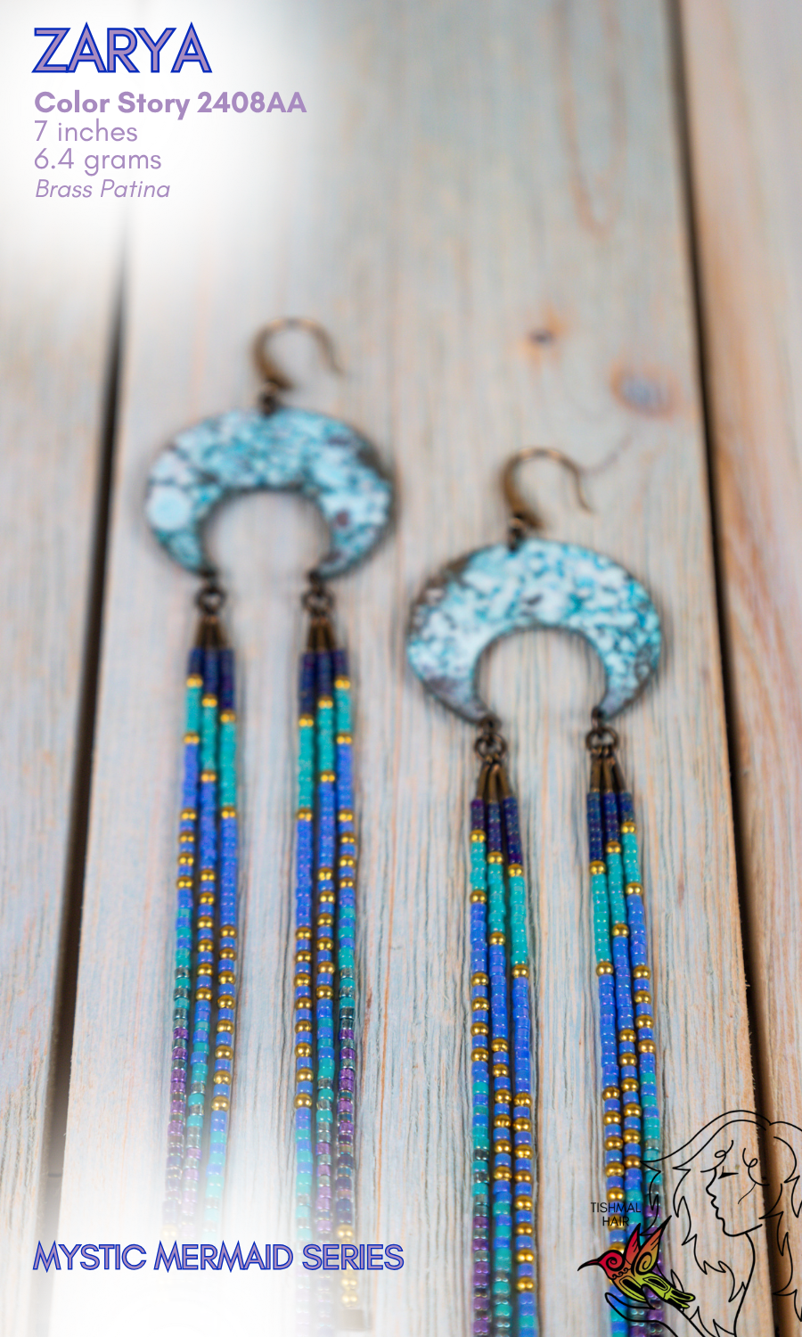 Mystic Mermaid Zarya Earrings 2408AA