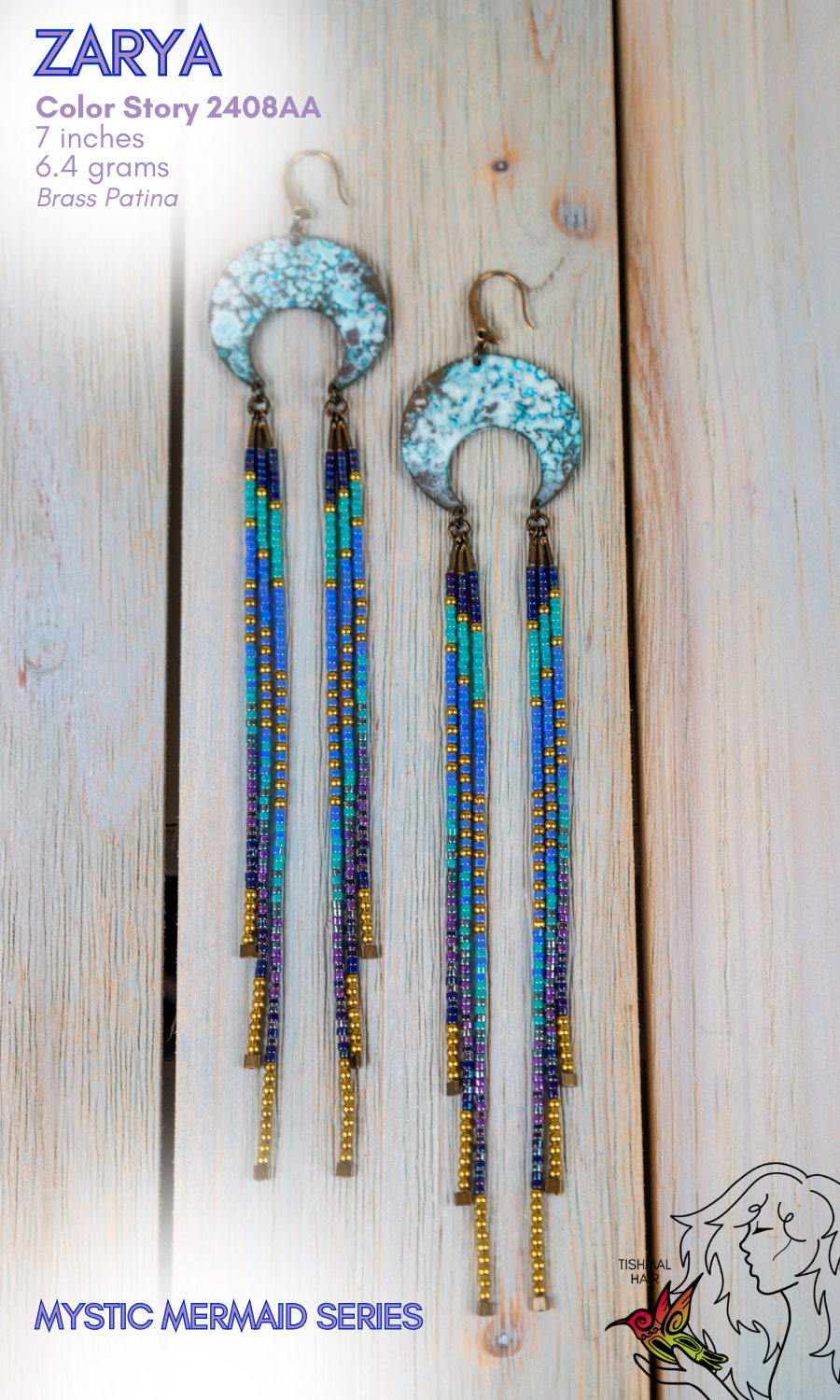 Mystic Mermaid Zarya Earrings 2408AA