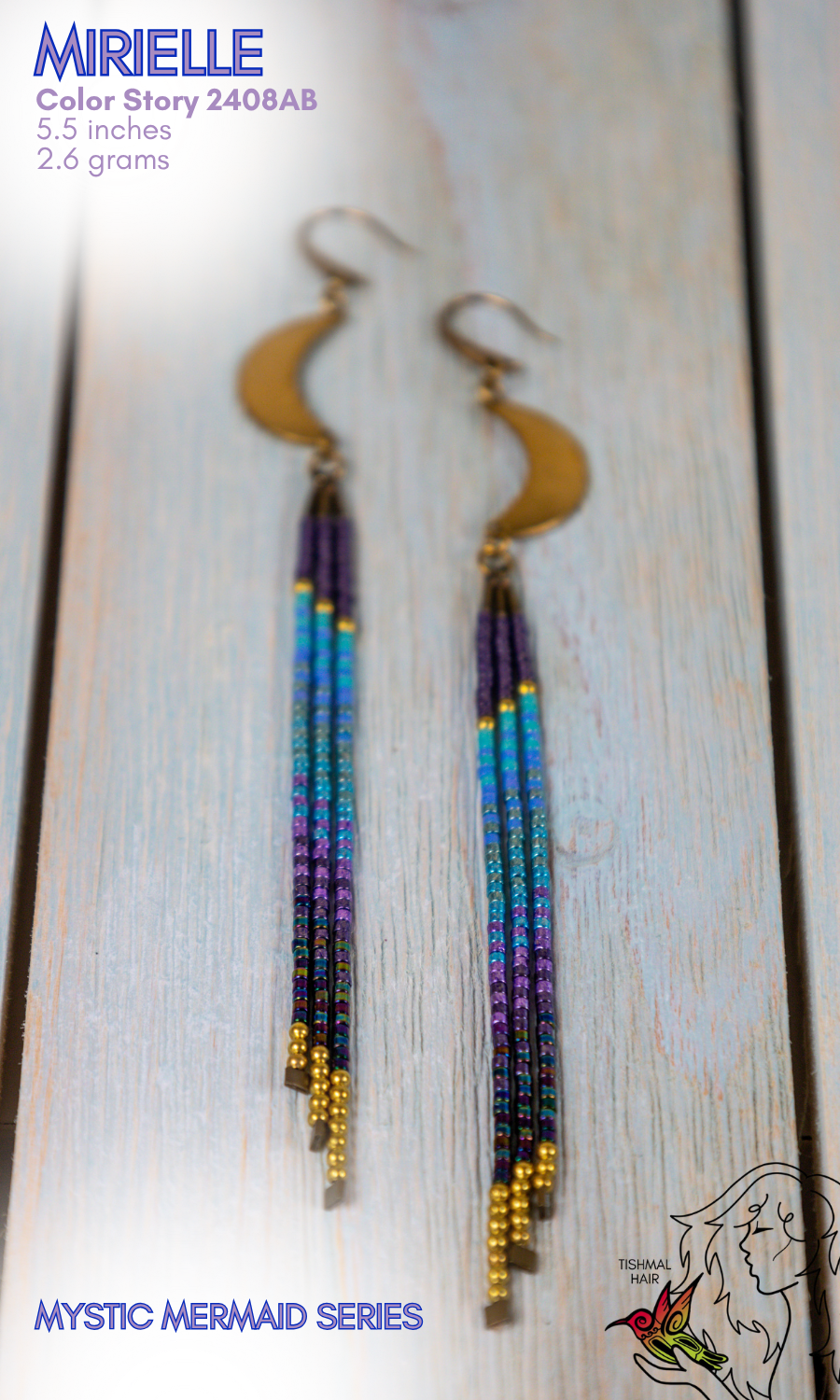 Mystic Mermaid Mirielle Earrings 2408AB